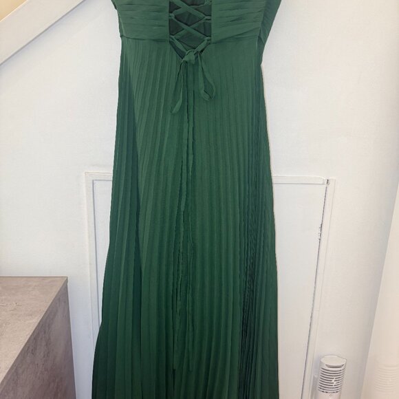 Formal Chiffon Strapless Bridesmaid Prom gown dress - Picture 4 of 4